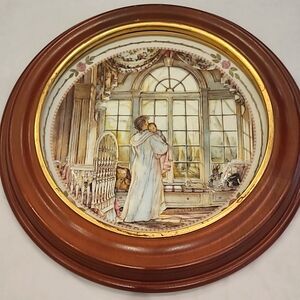 Trisha Romance Limited Edition BRIGHT EYES Plate Framed